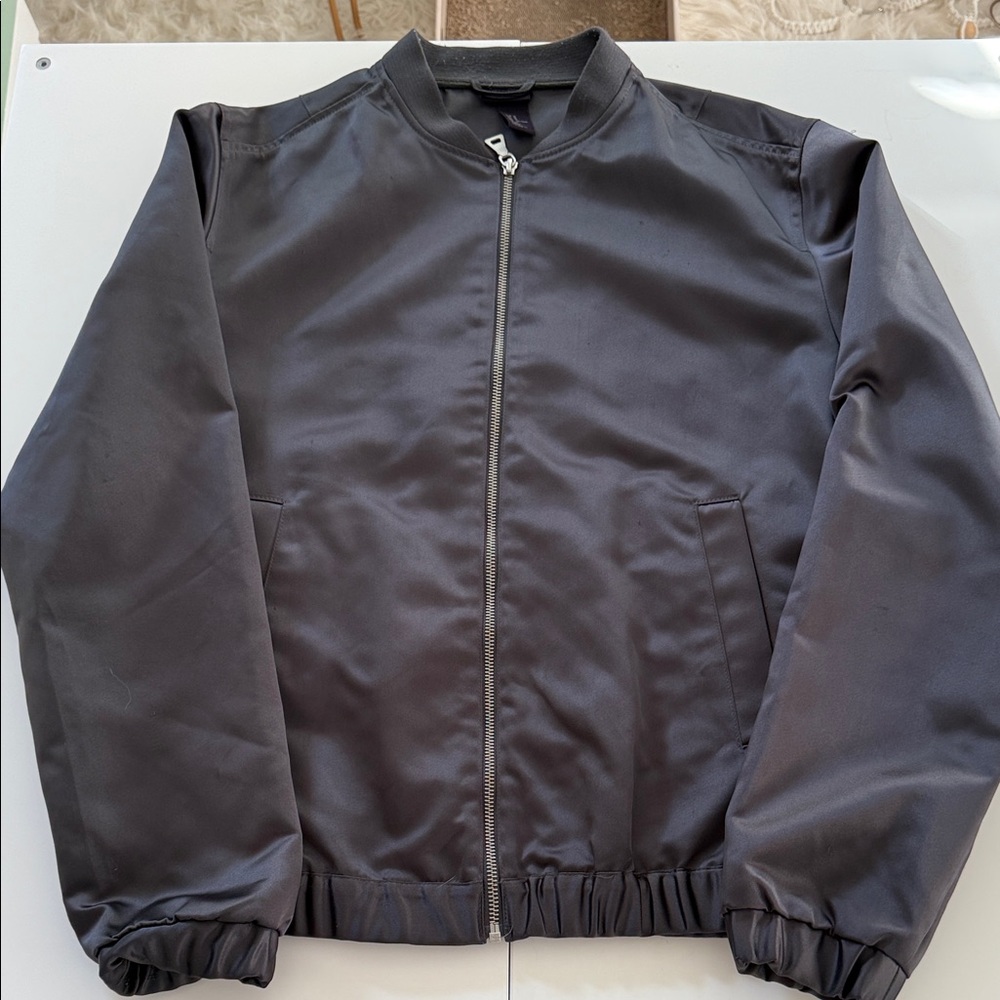 H&M Charcoal Bomber Jacket